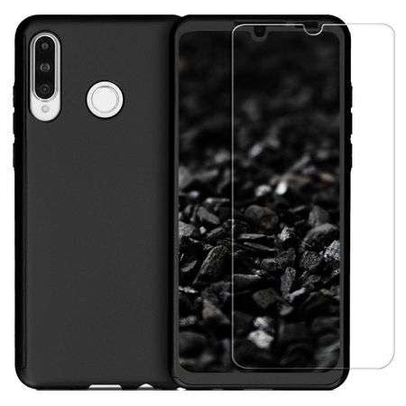 Husa de protectie compatibila cu Huawei P30 Lite Full Cover 360 Negru + Folie de protectie