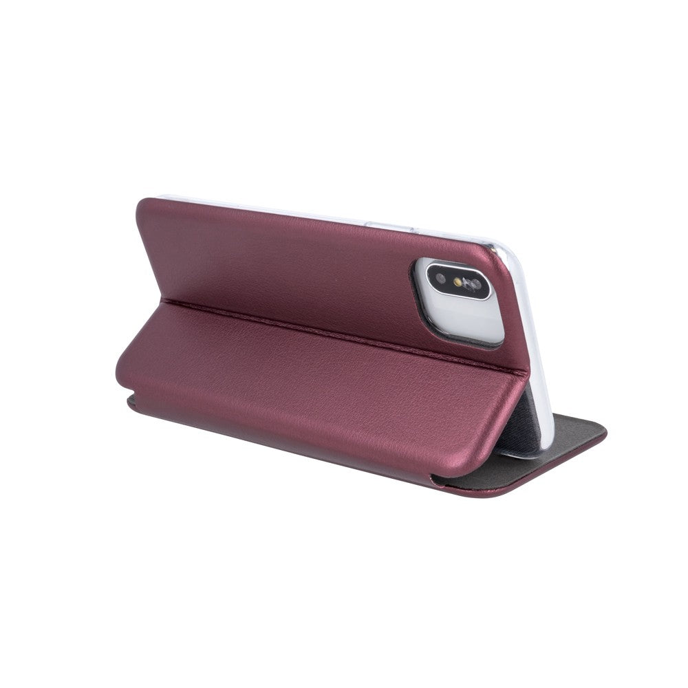 Husa de protectie compatibila cu Huawei P30 Lite Magnet Book Case Bordeaux
