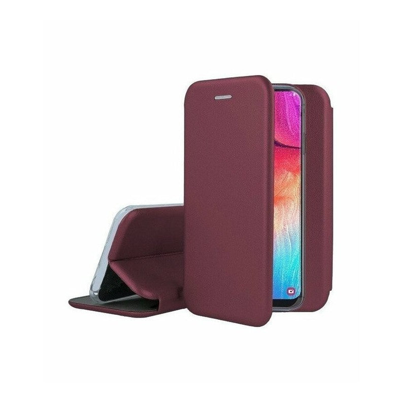 Husa de protectie compatibila cu Huawei P40 Lite Magnet Book Case Bordo