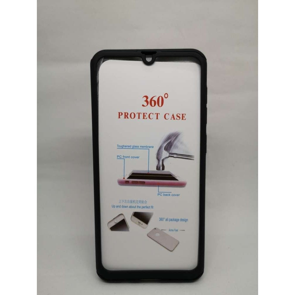 Husa de protectie compatibila cu Samsung Galaxy A50 Full Cover 360 Negru + Folie de protectie