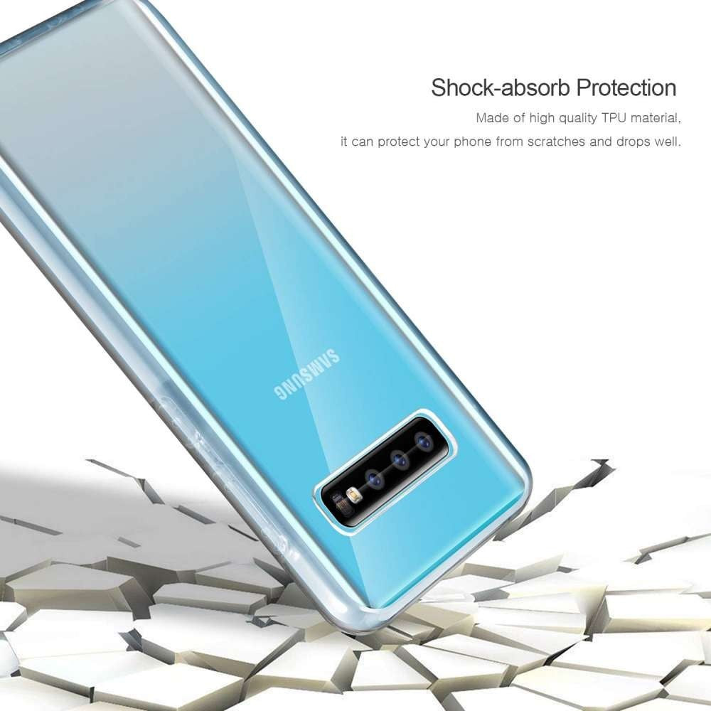 Husa de protectie ® compatibila cu Samsung S10 Plus Full Tpu 360 Transparent