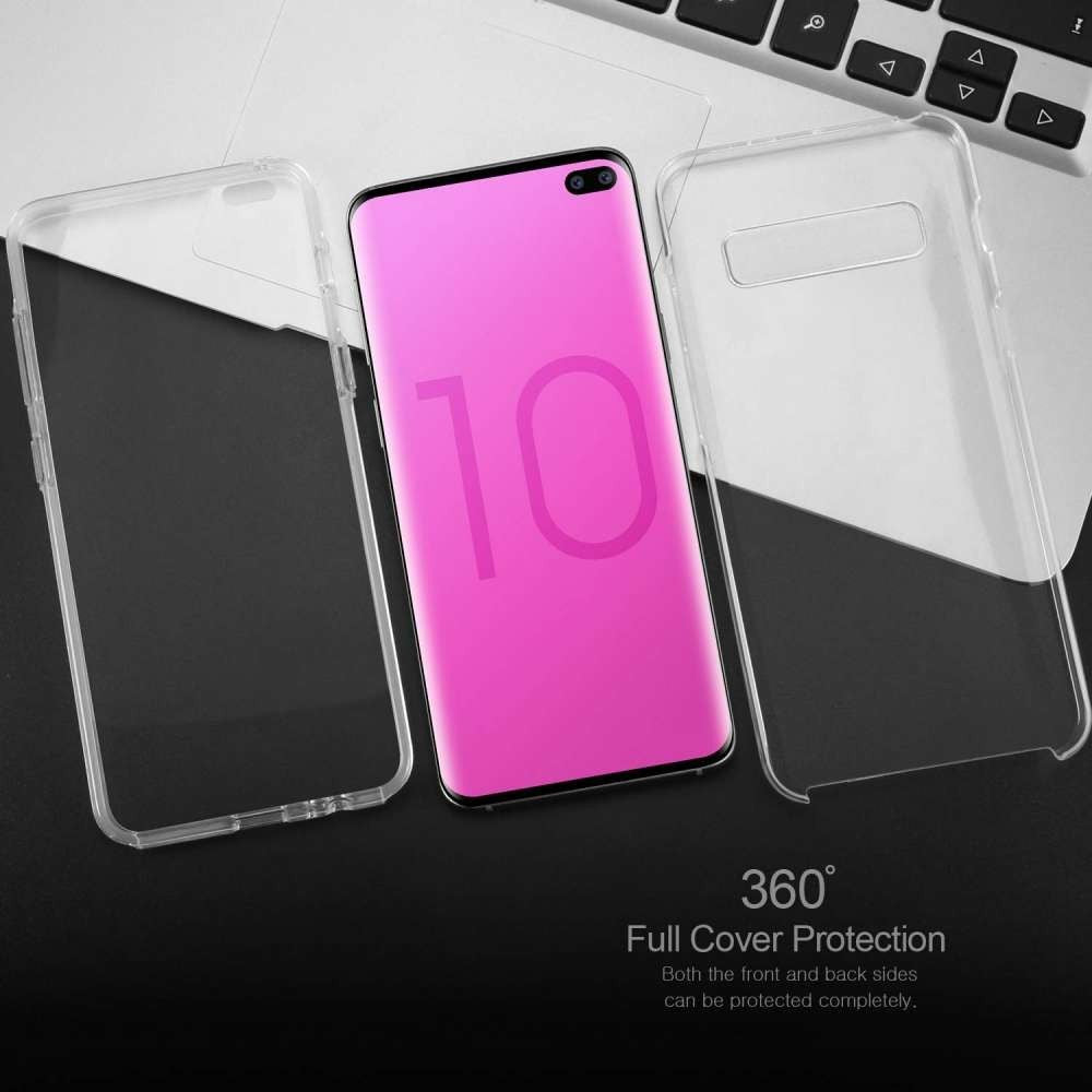Husa de protectie ® compatibila cu Samsung S10 Plus Full Tpu 360 Transparent