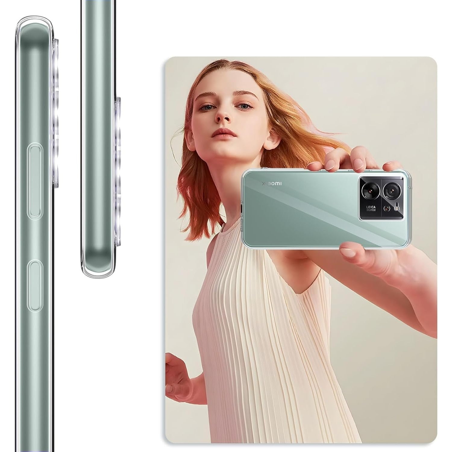 Husa Telefon, Flippy, Compatibila Xiaomi Redmi 13T/13T Pro, Carcasa TPU, Protectie Camere, 1.5 mm, Transparent