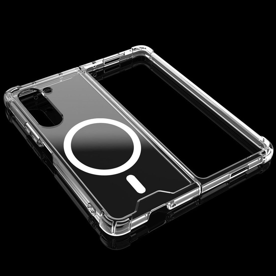 Husa pentru Samsung Galaxy Z FOLD6, Husa de Protectie cu Anti-Shock, Tehnologie MagSafe Magnetic, Design Ultra Subtire, Anti alunecare, TPU Acrilic, Transparent