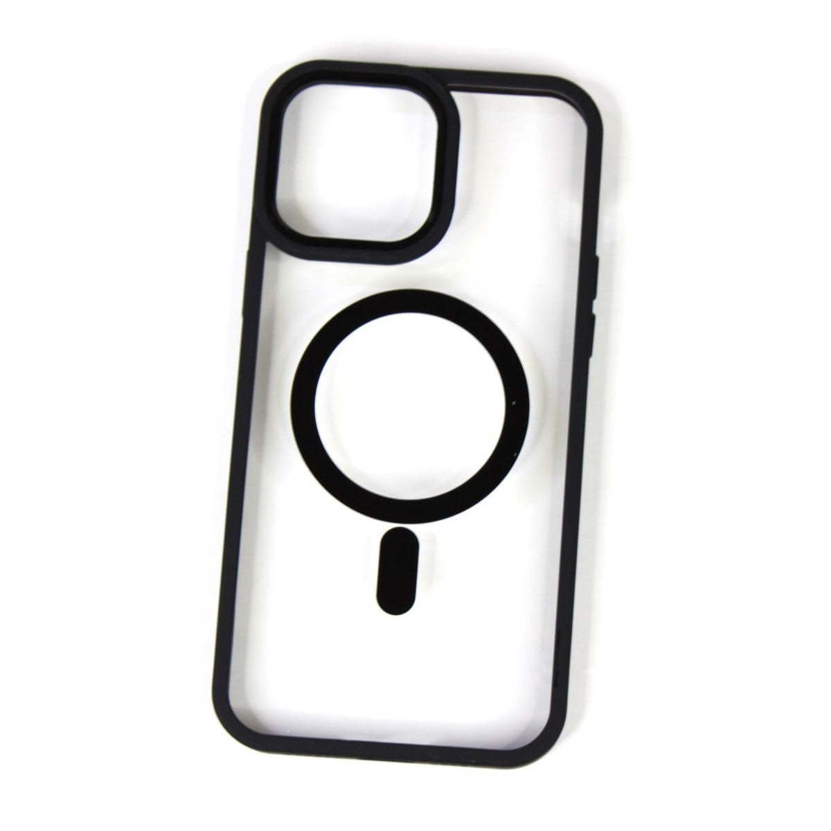 Husa de Protectie, pentru Apple iPhone 12/12 Pro, Acoperire Totala, Magnetica, Wireless, din Acrilic Mat Colorat, Negru