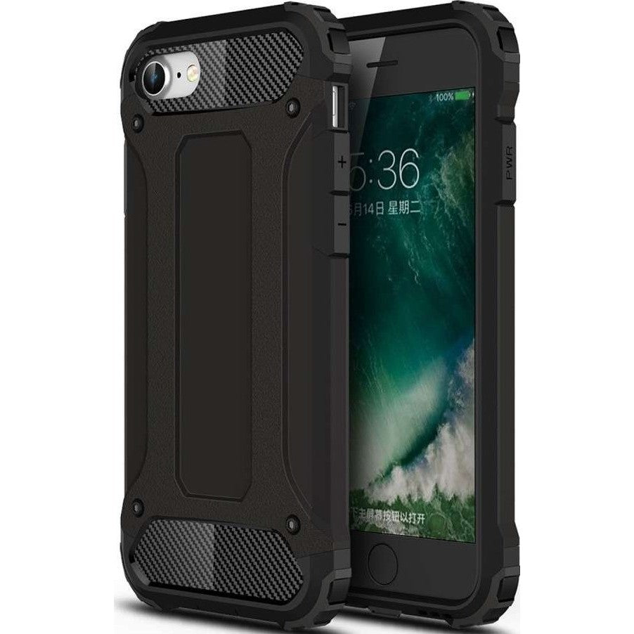 Husa de Protectie, Flippy, pentru Apple iPhone 11 Pro Max, Defender Model 1, silicon, plastic, Negru
