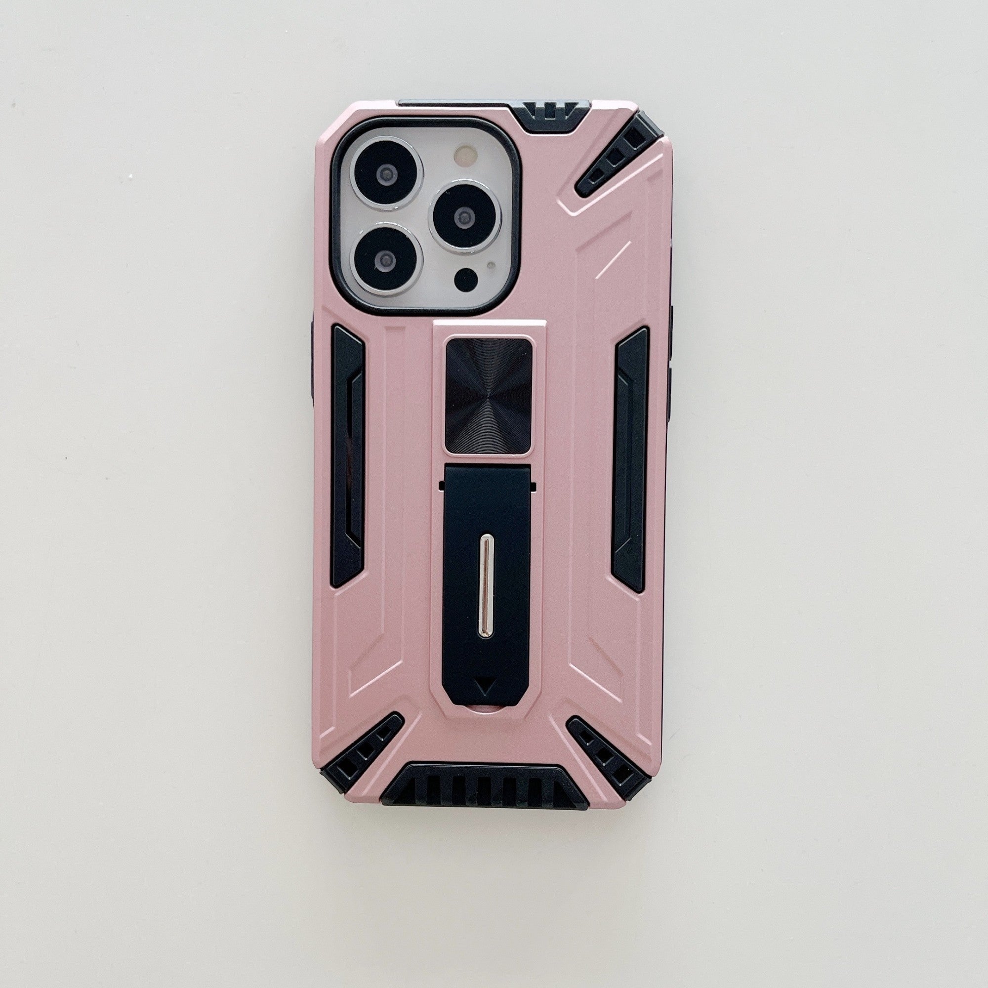 Husa de protectie Flippy pentru Apple iPhone 13 Pro Max Defender Sergeant Brave cu suport,Roz Auriu