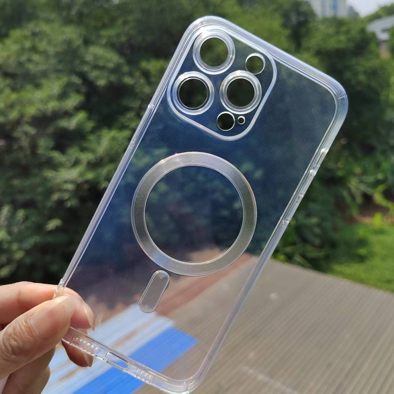 Husa de Protectie, pentru Apple iPhone 16 Pro Max, MagSafe, TPU, Antisoc, Rezistenta la Impact, Protectie Camera, Transparent
