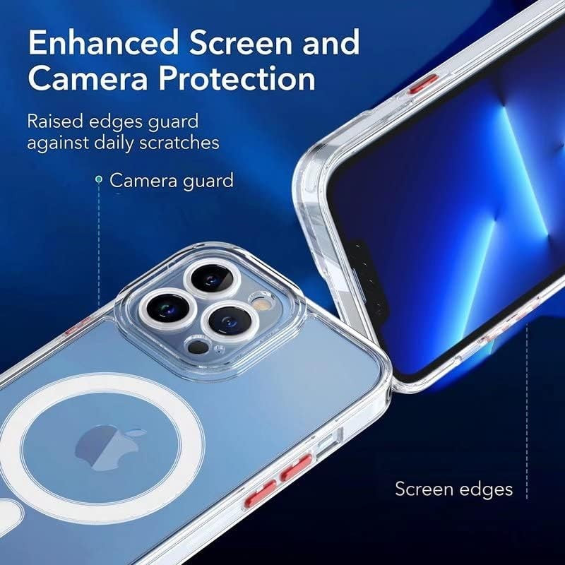 Husa de Protectie, pentru Apple iPhone 16 Pro Max, MagSafe, TPU, Antisoc, Rezistenta la Impact, Protectie Camera, Transparent