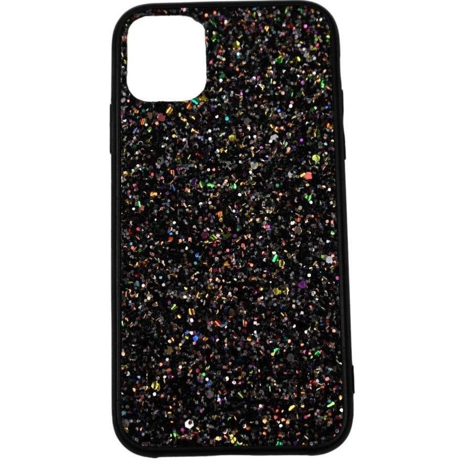 Husa de Protectie, pentru Apple iPhone SE 2020, Sclipici, TPU, Negru