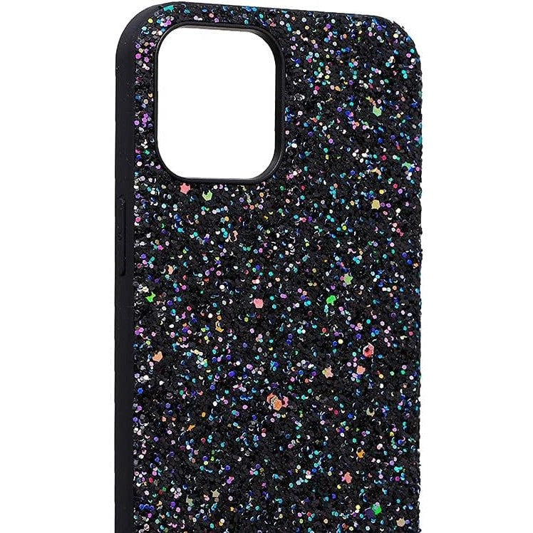 Husa de Protectie, pentru Apple iPhone SE 2020, Sclipici, TPU, Negru