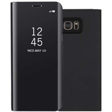 Husa de Protectie, pentru Huawei P30 Pro, Capac Oglinda, din Plastic, Negru
