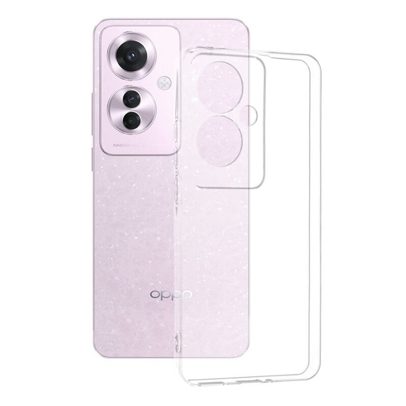 Husa de Protectie, pentru Oppo Reno 11F, TPU Protect Plus, cu Dust Plug, Transparent