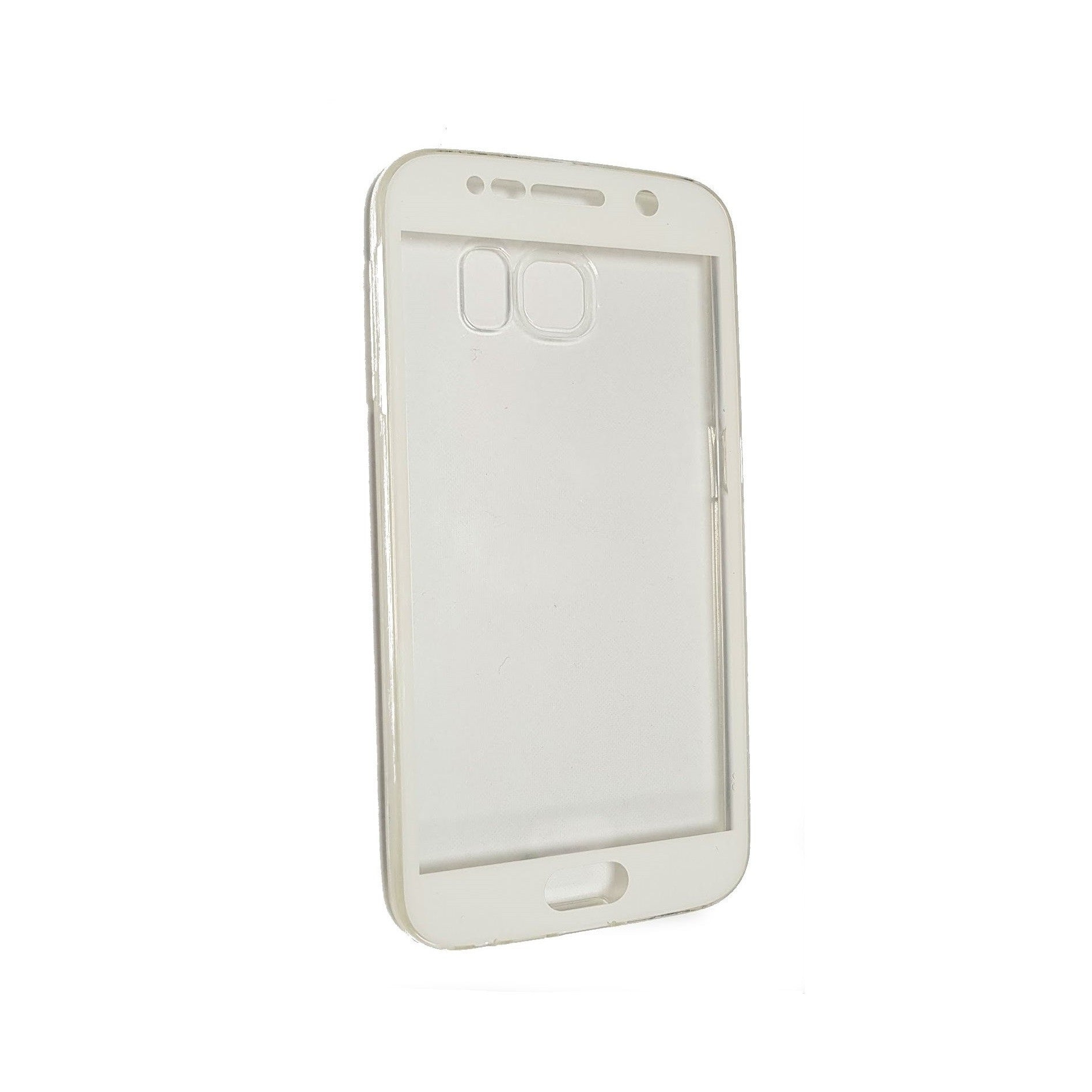 Husa de protectie ® pentru Samsung A3 2016 Full Tpu 360 V2 Transparent cu margini albe