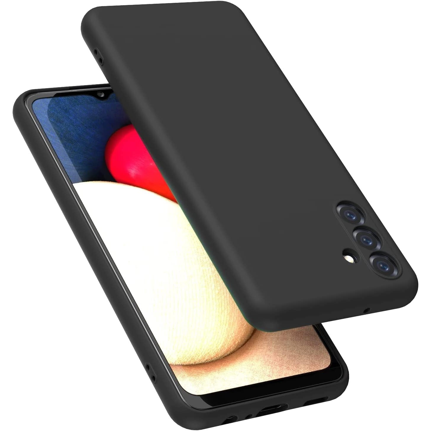 Husa de Protectie, Flippy, pentru Samsung Galaxy A35, Liquid Silicone, cu Microfibra pe Interior, Protectie Antisoc, Compatibil Incarcare Wireless, Negru