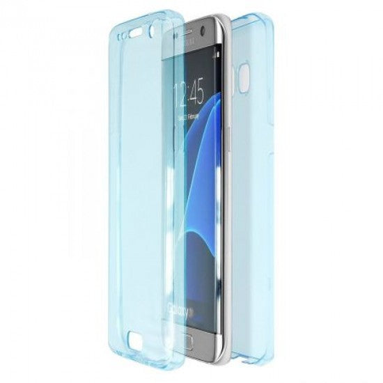 Husa de protectie Flippy® pentru Samsung J5 2017 Full Tpu 360 Albastru Transparent