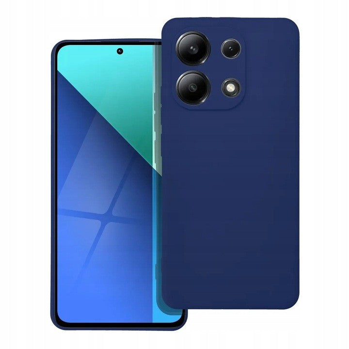 Husa de Protectie, Flippy, pentru Xiaomi Redmi Note 13 Pro 5G, Liquid Silicone, cu Microfibra pe Interior, Protectie Antisoc, Compatibil Incarcare Wireless, Albastru