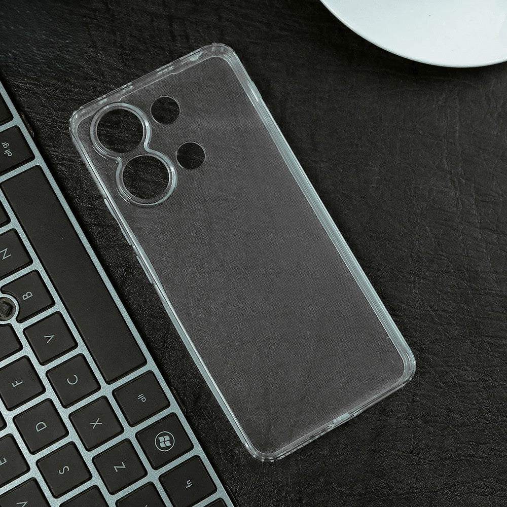 Husa de Protectie, Flippy, pentru Xiaomi Redmi Note 13, TPU Protect Plus, cu Dust Plug, Transparent