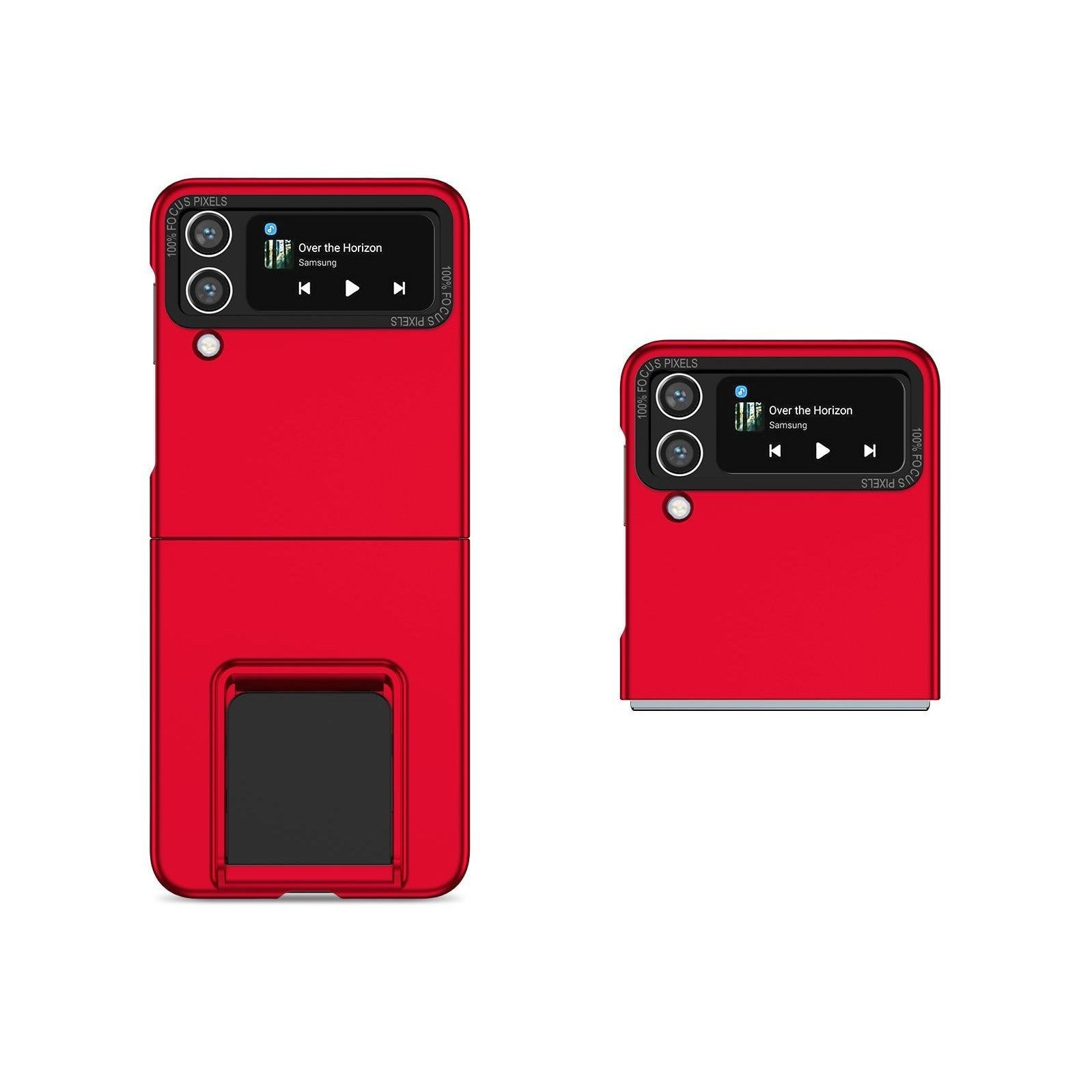 Husa de Protectie, Flippy, pentru Samsung Galaxy Z Flip 5, din PC, cu Pliere Tridimensionala, Multifunctionala, Rosie
