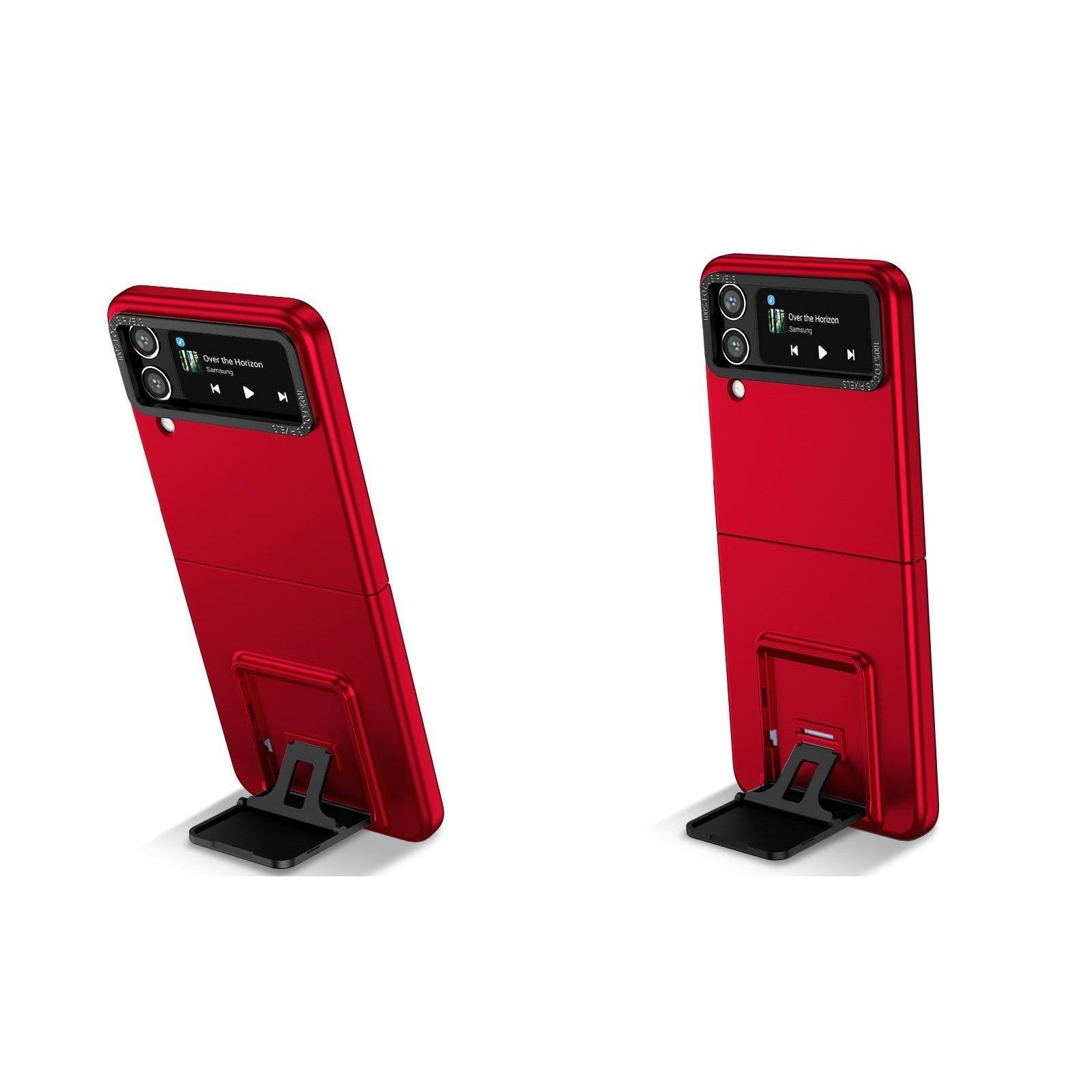 Husa de Protectie, Flippy, pentru Samsung Galaxy Z Flip 5, din PC, cu Pliere Tridimensionala, Multifunctionala, Rosie