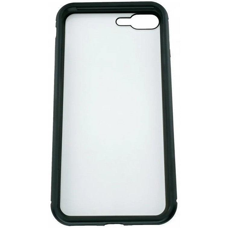 Husa de Protectie, pentru Apple iPhone 7 Plus, Magnetic 360, Metal, Negru
