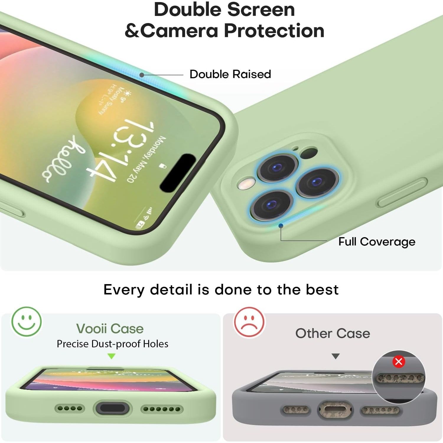 Husa de Protectie Matte TPU, pentru Apple iPhone 16 Pro Max, Protectie Camera, Antisoc, Antizgariere, Antialunecare, Acoperire Completa, Verde