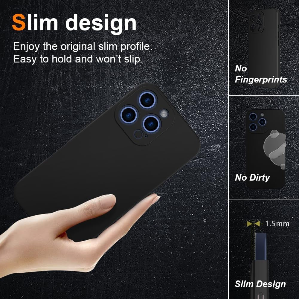 Husa de Protectie Matte TPU, pentru OnePlus Nord CE3 Lite, Protectie Camera, Antisoc, Antizgariere, Antialunecare, Acoperire Completa, Negru