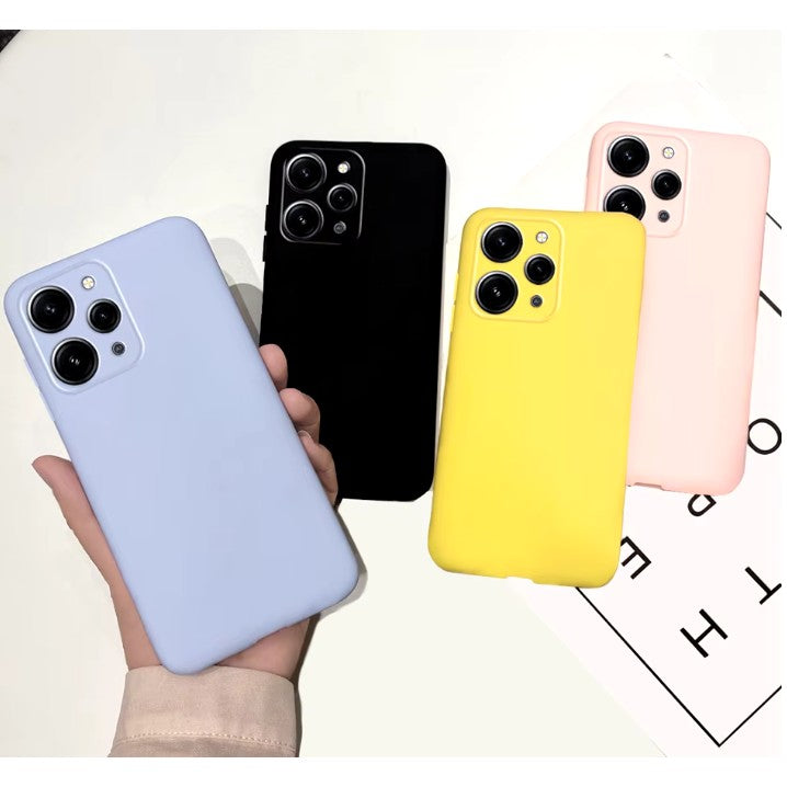 Husa de Protectie Matte TPU, pentru Xiaomi Redmi 12, Protectie Camera, Antisoc, Antizgariere, Antialunecare, Acoperire Completa, Albastru