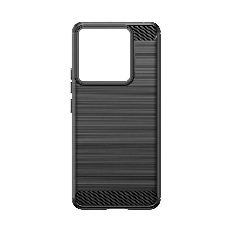 Husa de Protectie pentru Xiaomi Redmi Note 13 Pro Plus, Protectie 360, din TPU cu element de Carbon, Anti Alunecare, 1.8 mm, Negru