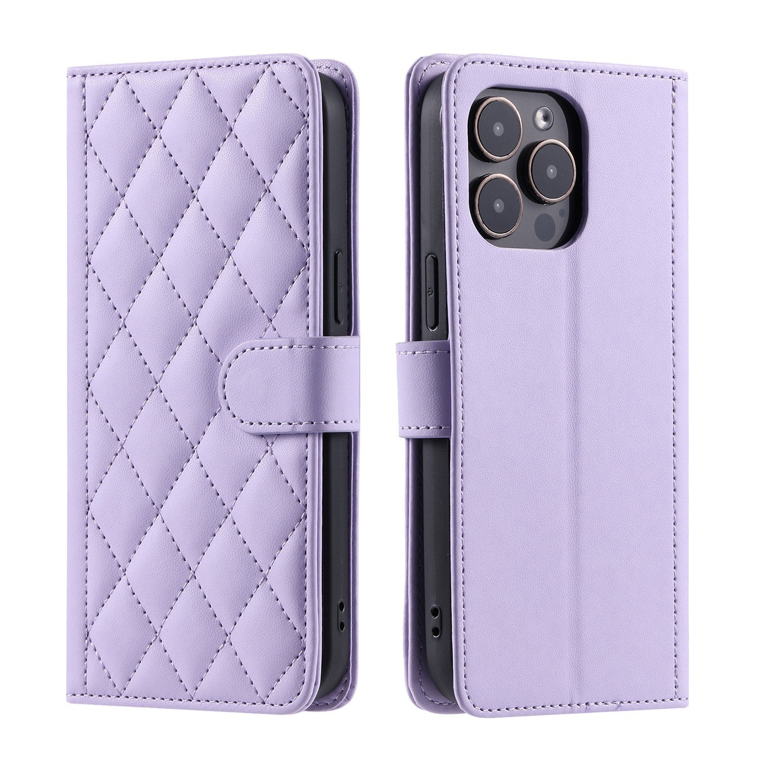 Husa de Protectie Tip Carte, Flippy, pentru Apple iPhone 15 Plus, Model cu Suport si Capsa, Antisoc, Rezistenta la Impact, Protectie Camera, Mov