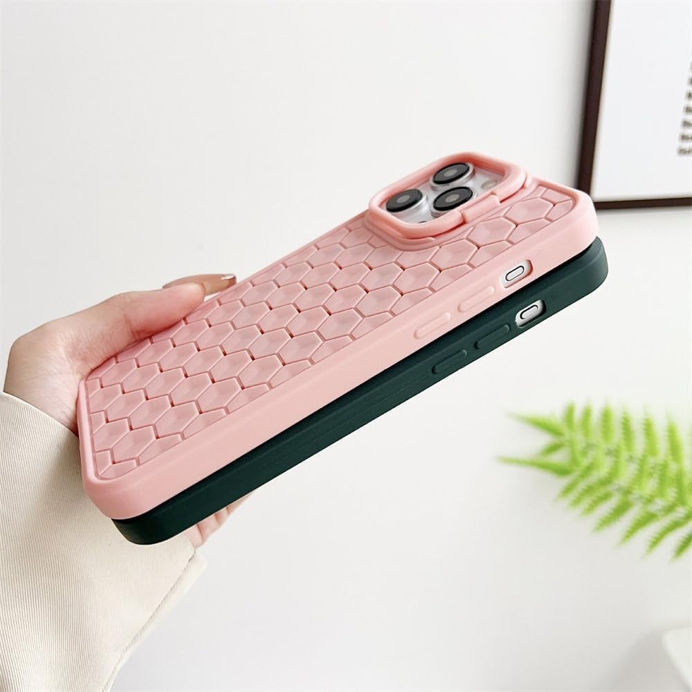 Husa de Protectie TPU, Flippy, pentru Apple iPhone 14 Pro, 3D Cube, cu Inel, Protectie Camera, Antisoc, Antizgariere, Antialunecare, Acoperire Completa, Roz