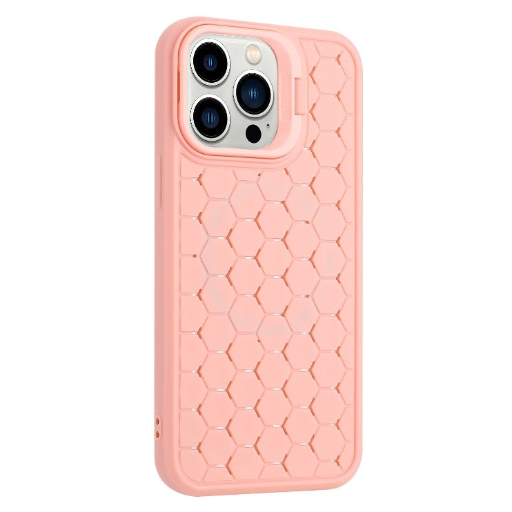 Husa de Protectie TPU, pentru Apple iPhone 15 Pro, 3D Cube, cu Inel, Protectie Camera, Antisoc, Antizgariere, Antialunecare, Acoperire Completa, Roz