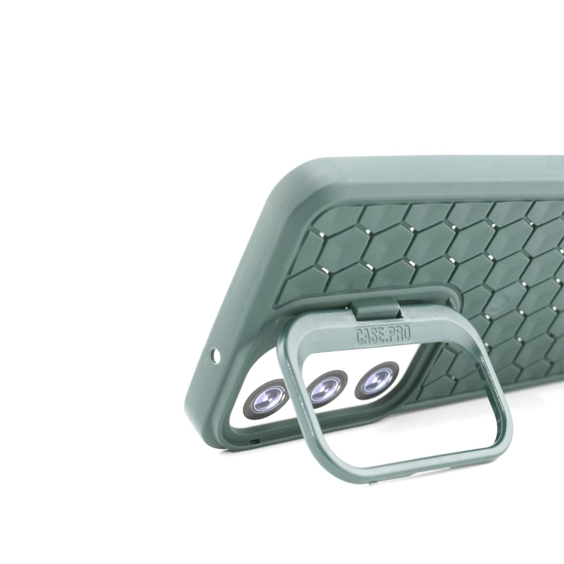 Husa de Protectie TPU, pentru Samsung Galaxy S23, 3D Cube, cu Inel, Protectie Camera, Antisoc, Antizgariere, Antialunecare, Acoperire Completa, Verde
