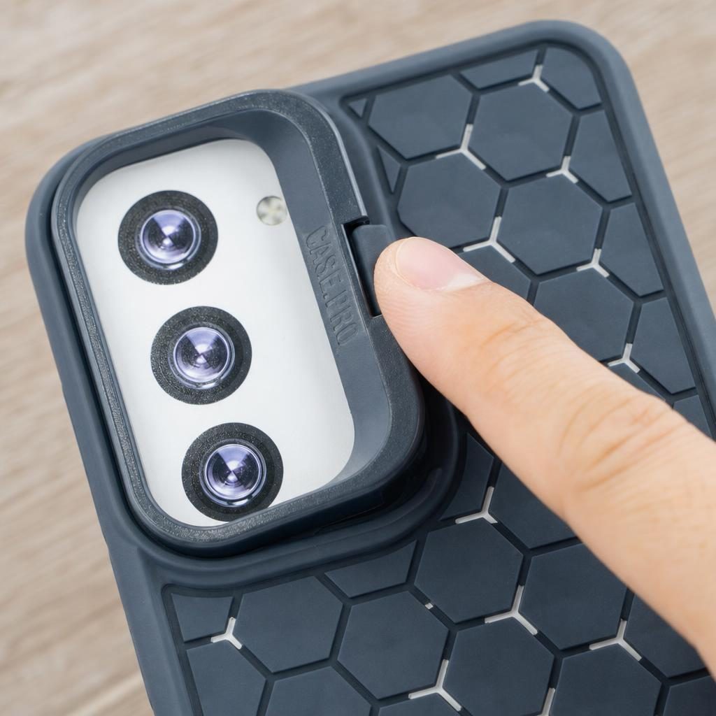 Husa de Protectie TPU, pentru Samsung Galaxy S23 Plus, 3D Cube, cu Inel, Protectie Camera, Antisoc, Antizgariere, Antialunecare, Acoperire Completa, Albastru