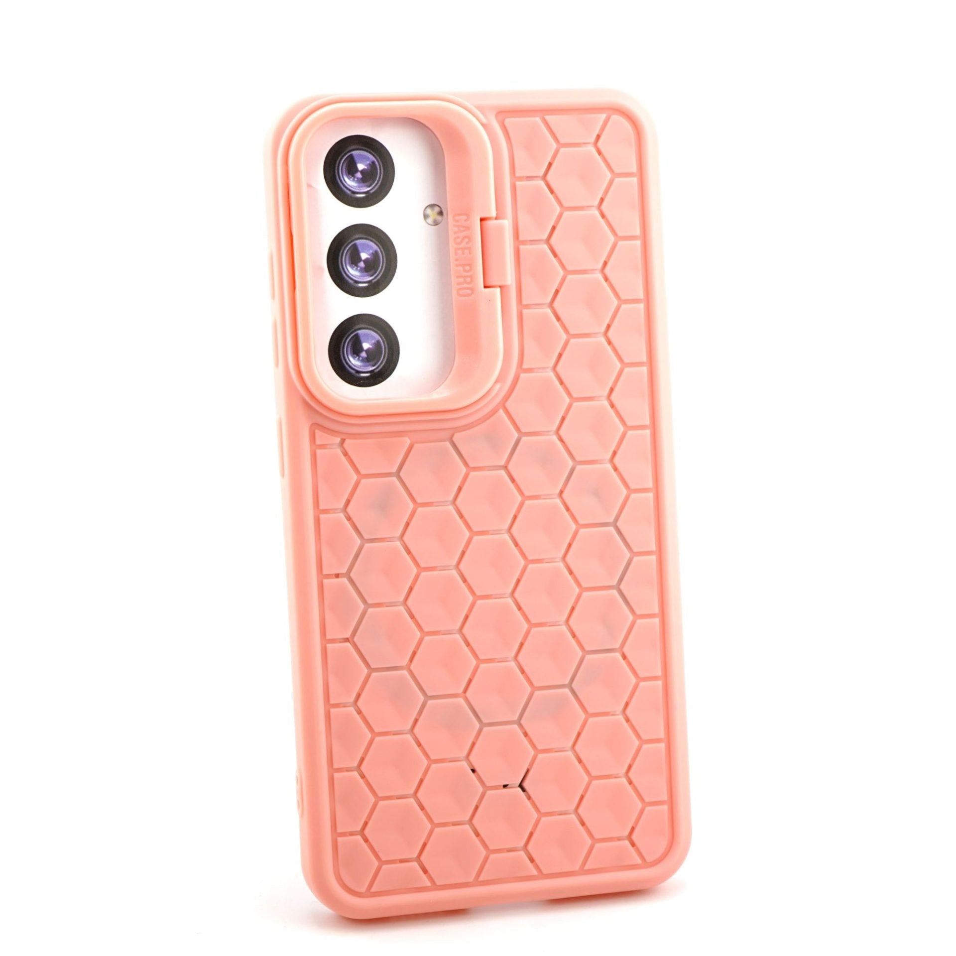 Husa de Protectie TPU, pentru Samsung Galaxy S24, 3D Cube, cu Inel, Protectie Camera, Antisoc, Antizgariere, Antialunecare, Acoperire Completa, Roz