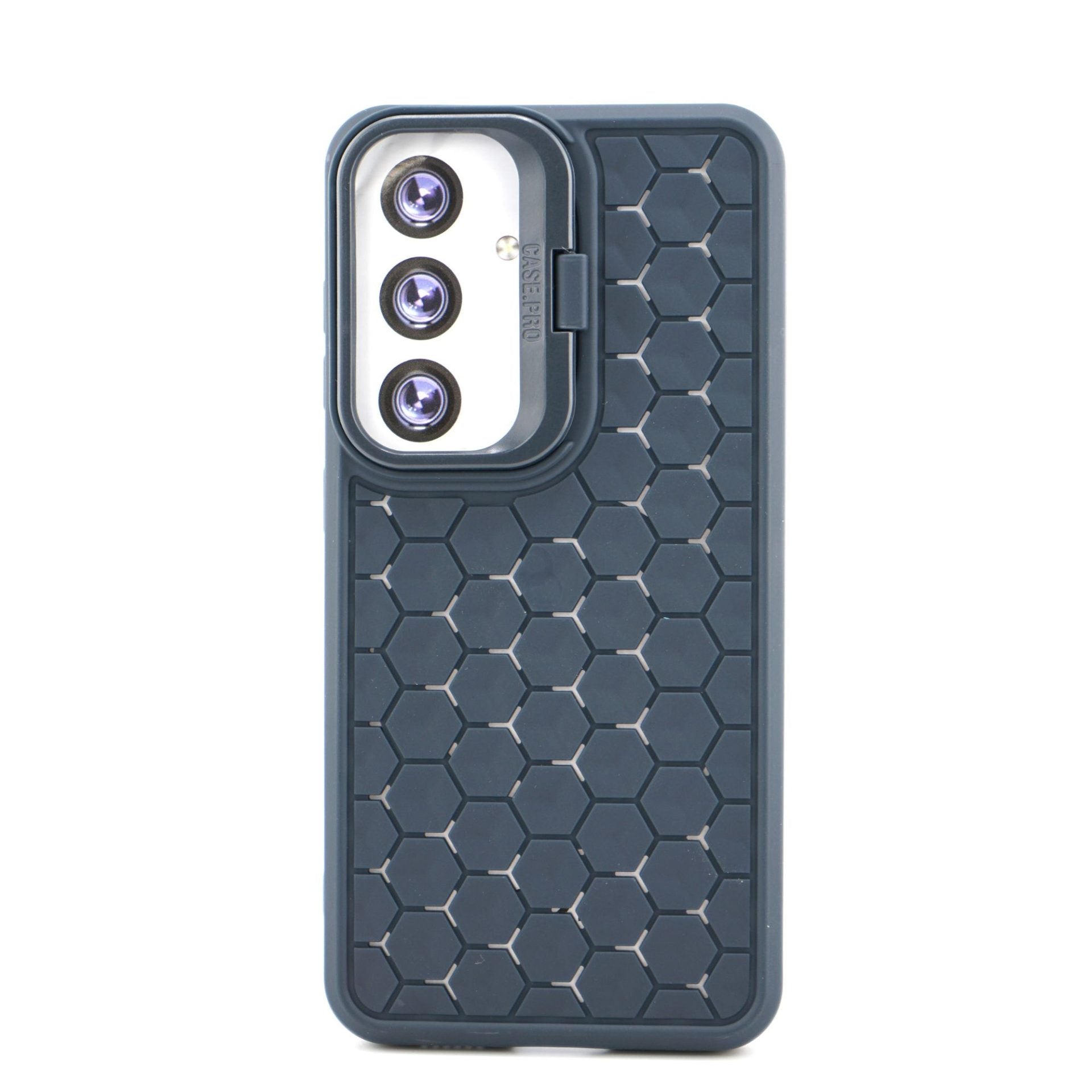 Husa de Protectie TPU, pentru Samsung Galaxy S24, 3D Cube, cu Inel, Protectie Camera, Antisoc, Antizgariere, Antialunecare, Acoperire Completa, Albastru