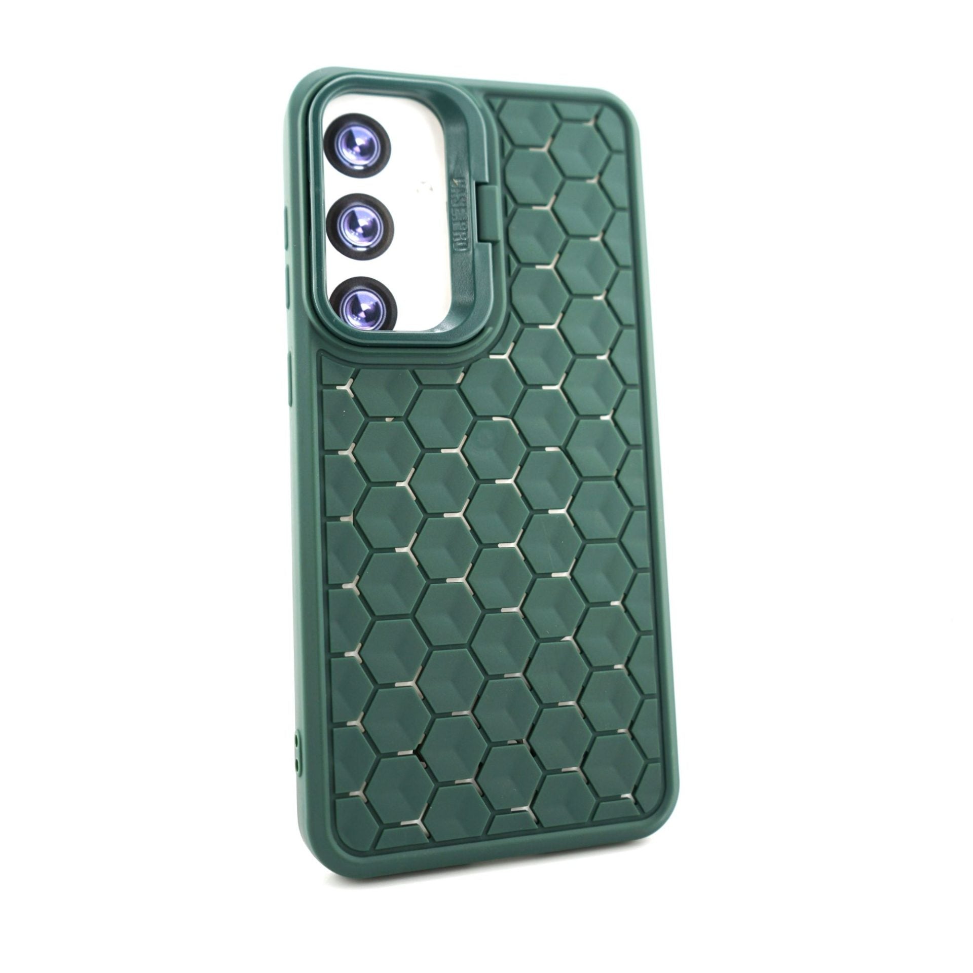 Husa de Protectie TPU, pentru Samsung Galaxy S24 Plus, 3D Cube, cu Inel, Protectie Camera, Antisoc, Antizgariere, Antialunecare, Acoperire Completa, Verde