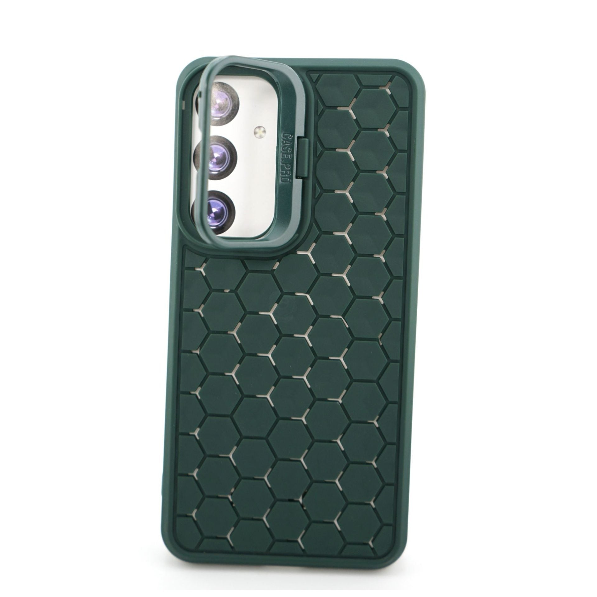 Husa de Protectie TPU, pentru Samsung Galaxy S24 Plus, 3D Cube, cu Inel, Protectie Camera, Antisoc, Antizgariere, Antialunecare, Acoperire Completa, Verde