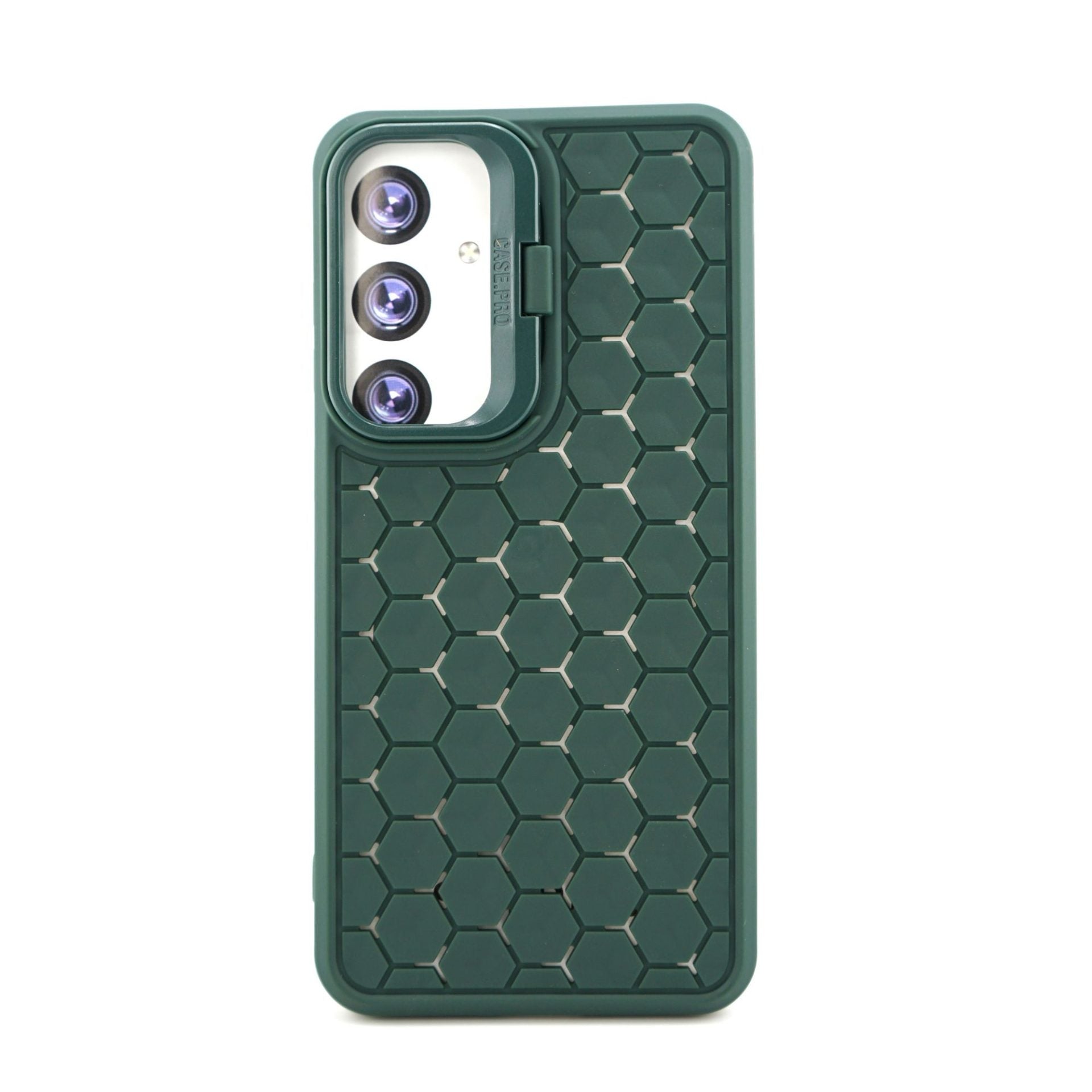 Husa de Protectie TPU, pentru Samsung Galaxy S24 Plus, 3D Cube, cu Inel, Protectie Camera, Antisoc, Antizgariere, Antialunecare, Acoperire Completa, Verde