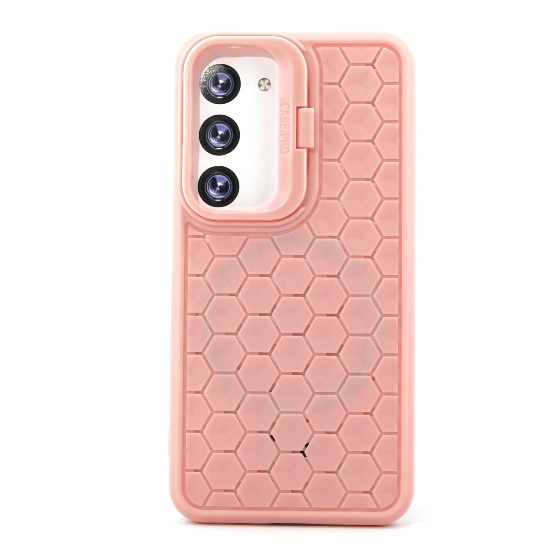 Husa de Protectie TPU, pentru Samsung Galaxy S24 Plus, 3D Cube, cu Inel, Protectie Camera, Antisoc, Antizgariere, Antialunecare, Acoperire Completa, Roz