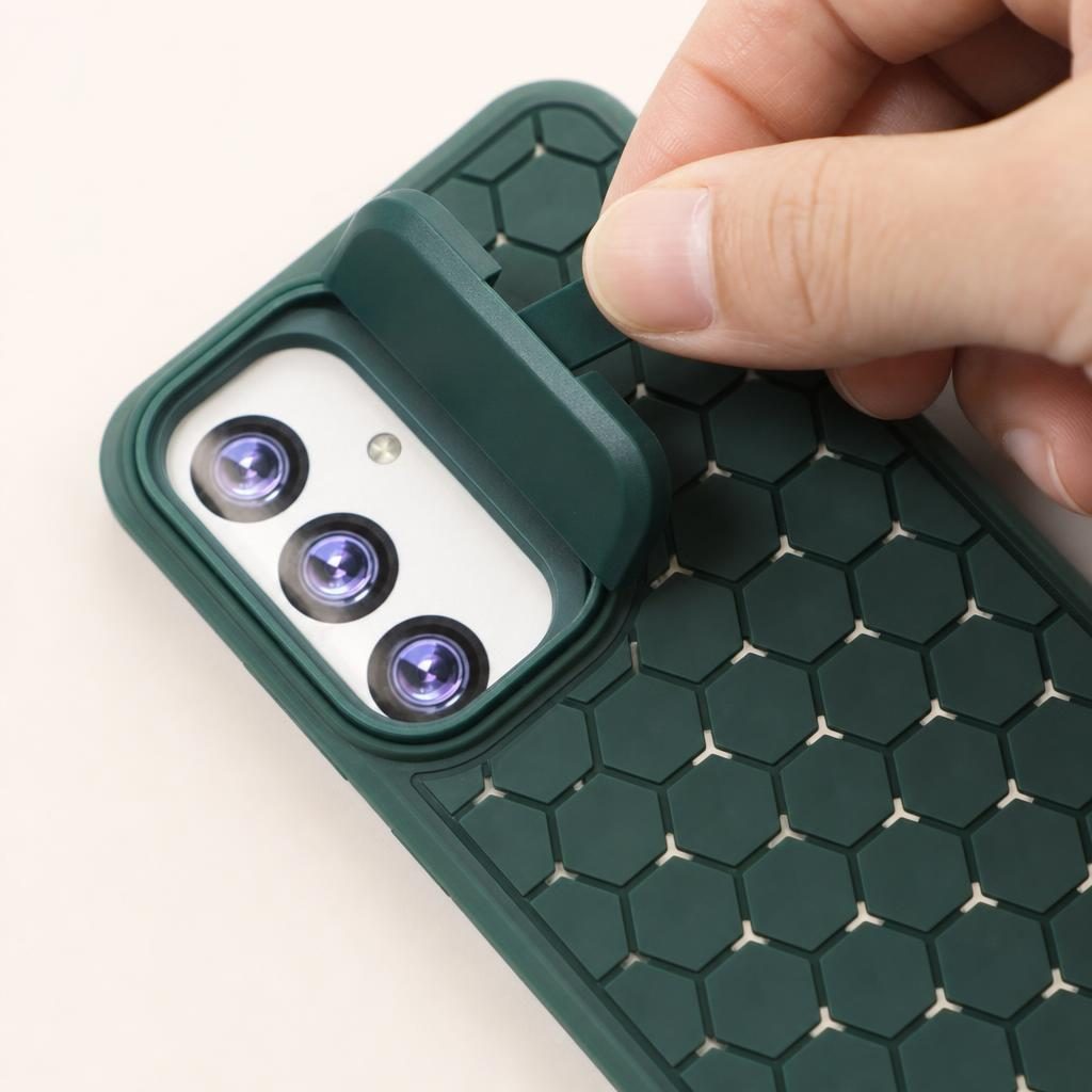 Husa de Protectie TPU, pentru Samsung Galaxy S24 Plus, 3D Cube, cu Inel, Protectie Camera, Antisoc, Antizgariere, Antialunecare, Acoperire Completa, Verde