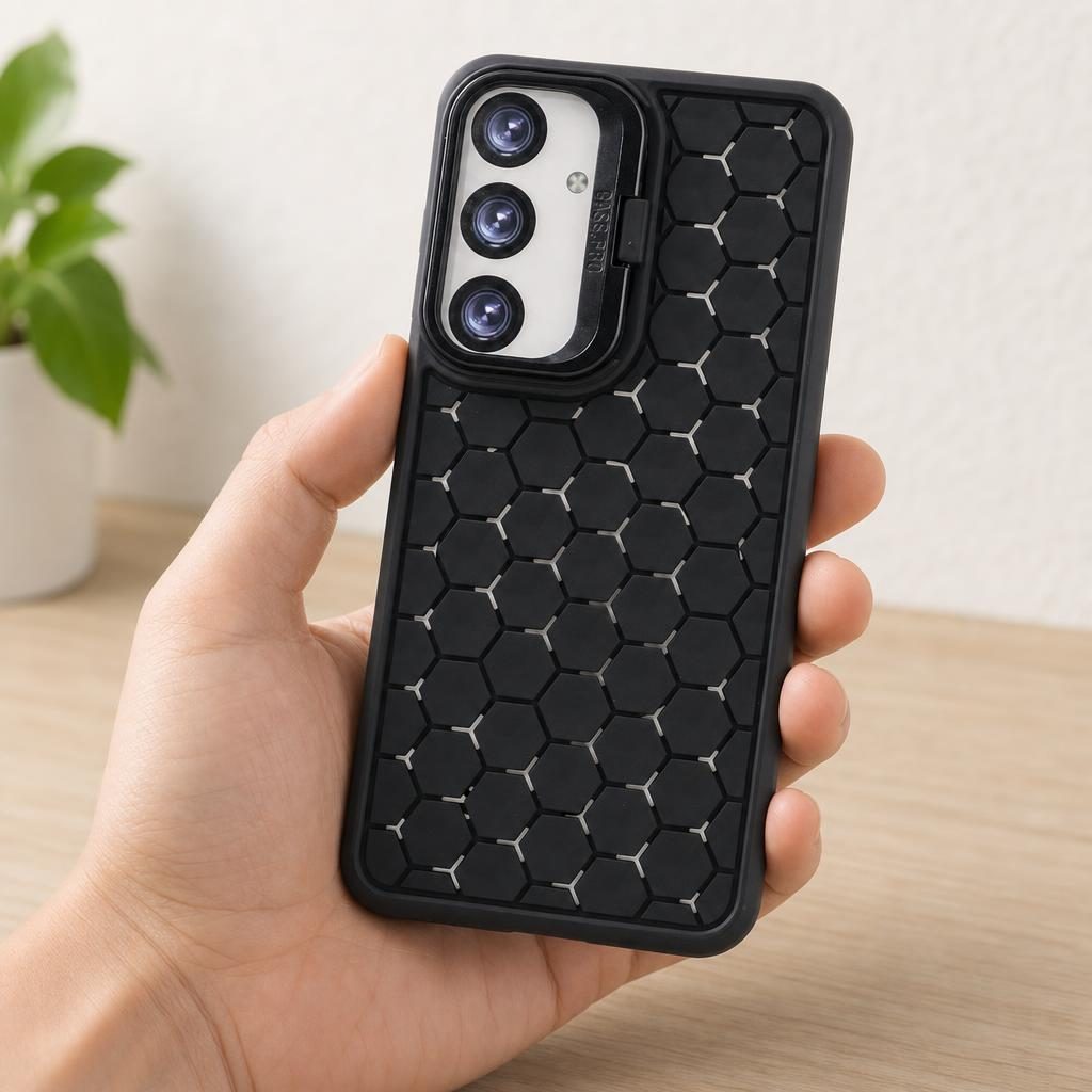 Husa de Protectie TPU, pentru Samsung Galaxy S24 Plus, 3D Cube, cu Inel, Protectie Camera, Antisoc, Antizgariere, Antialunecare, Acoperire Completa, Negru