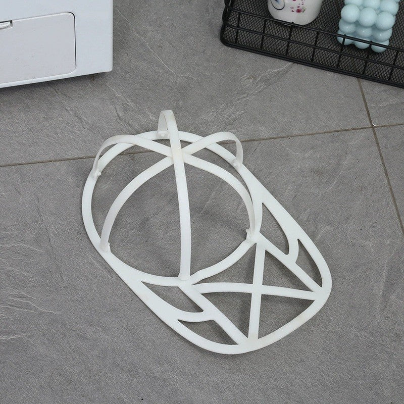 Husa de Spalare Sapca, Flippy, pentru Masina de Spalat, din Poliester, Circumferinta 53 cm, cu Fermoar, cu Suport Sapca, Alb
