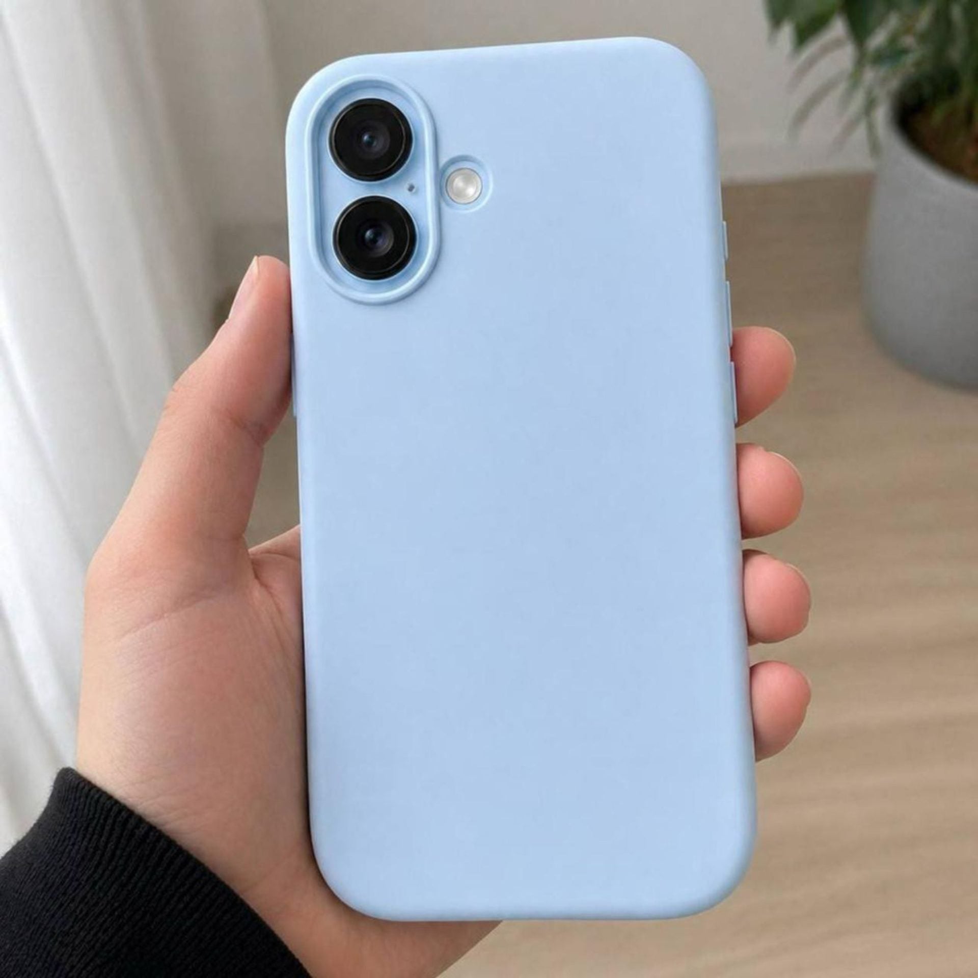 Husa de Protectie Telefon, Compatibila cu iPhone 16, Silicon Premium Antisoc, Anti-Zgirieturi, MagSafe, Acces Camera Control, Protectie 360, Interior Microfibra, Albastru