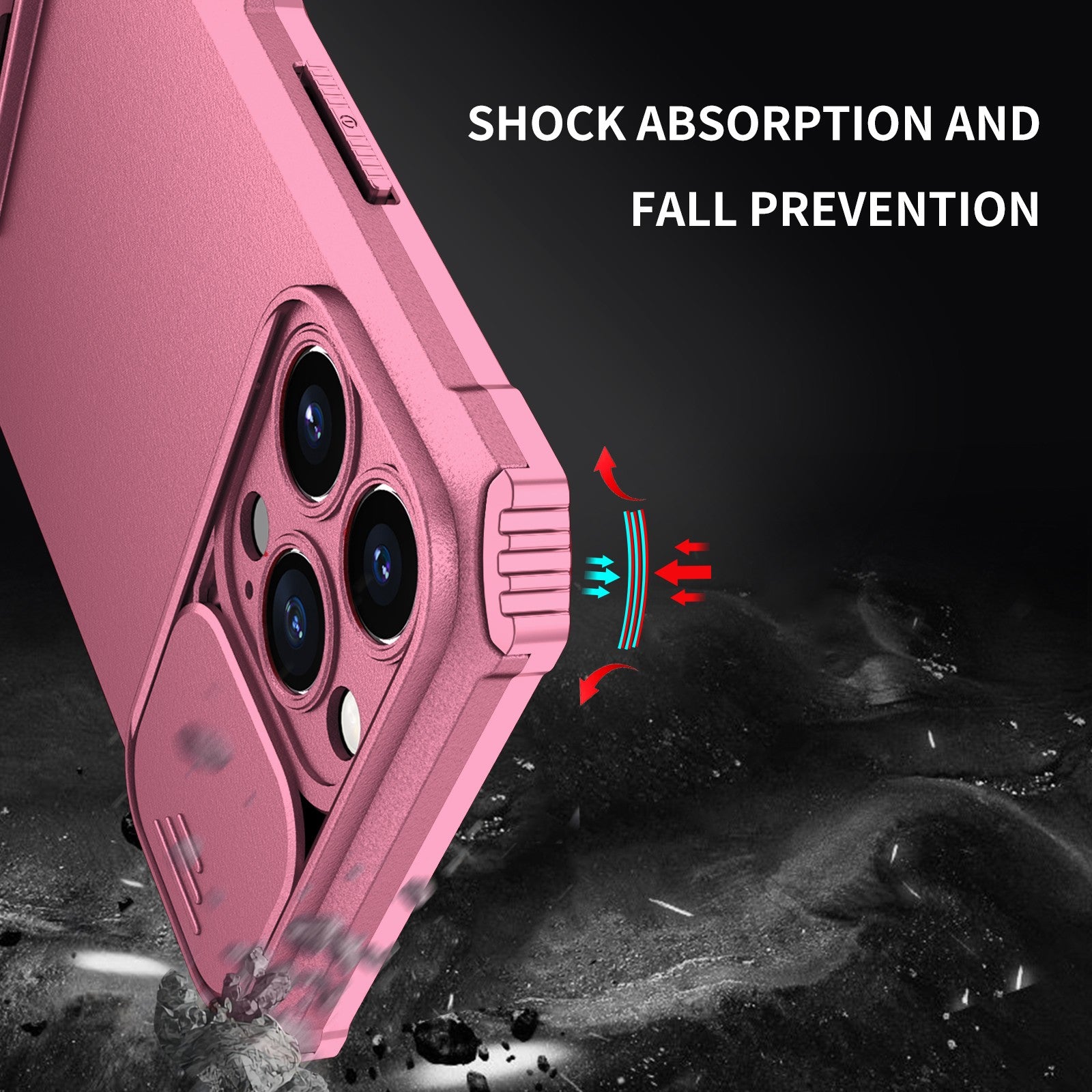 Husa Defender cu Stand pentru Samsung Galaxy A02s/ A03s, Roz, Suport reglabil, Antisoc, Protectie glisanta pentru camera