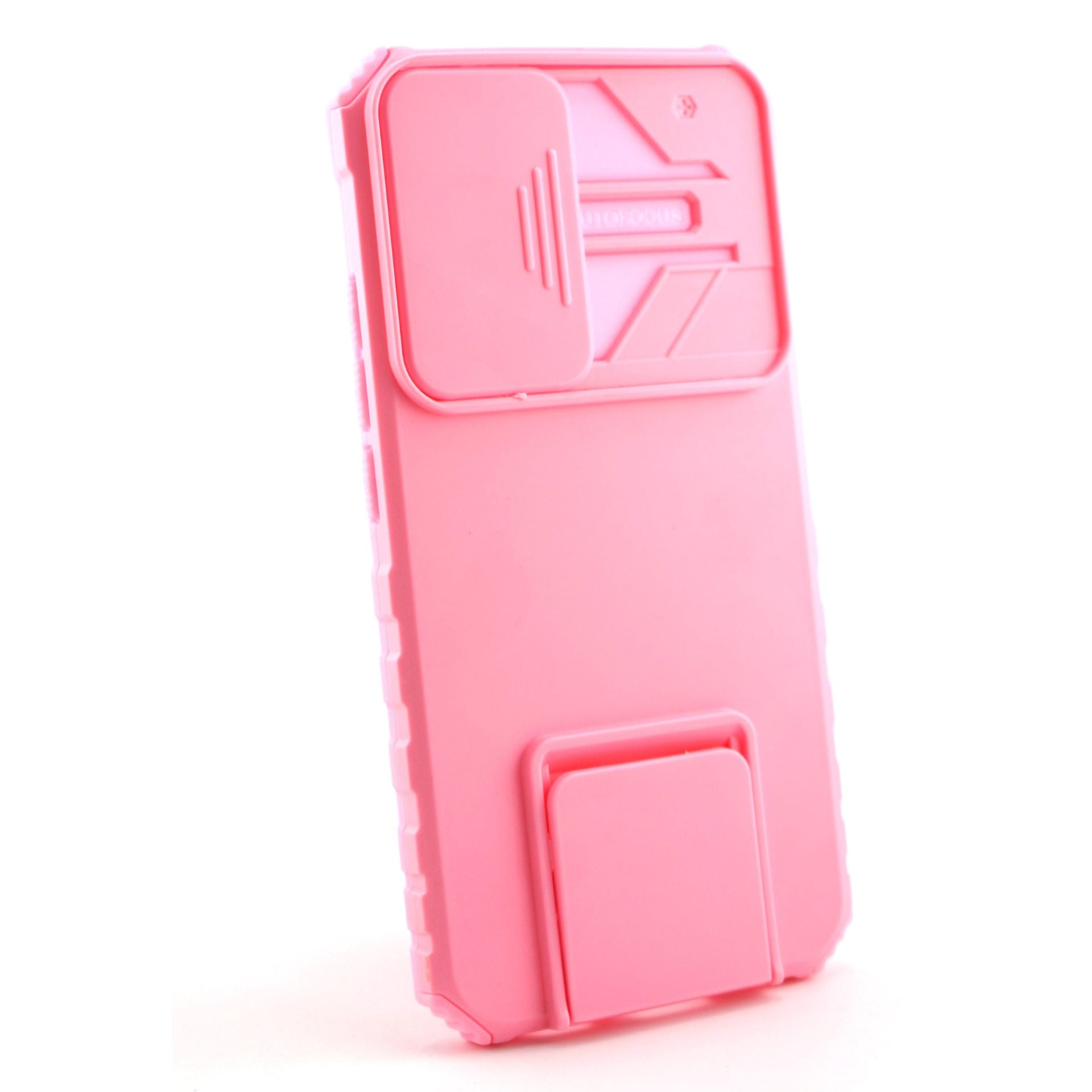 Husa Defender cu Stand pentru Samsung Galaxy S22 Plus, Roz, Suport reglabil, Antisoc, Protectie glisanta pentru camera