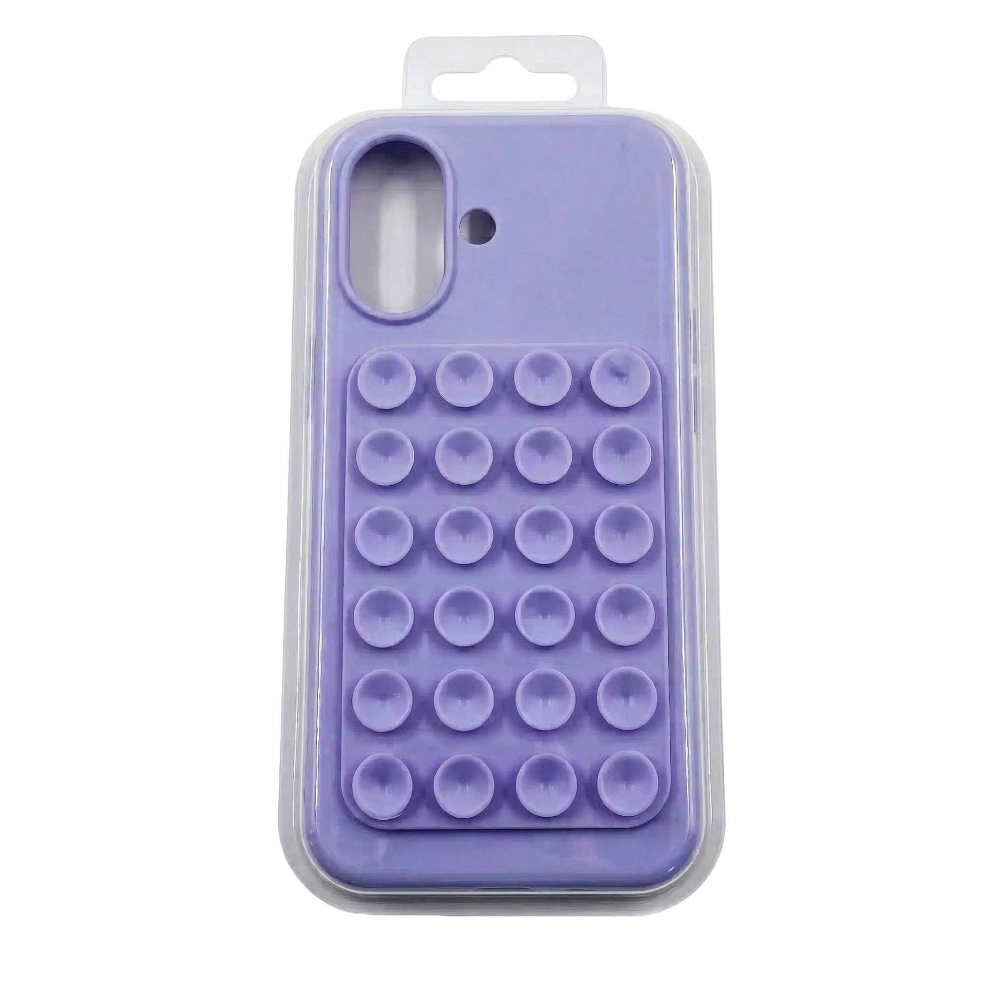 Husa din Silicon pentru iPhone 17, Carcasa de Protectie cu Ventuze, din Cauciuc Moale Rezistenta la Socuri, Mov
