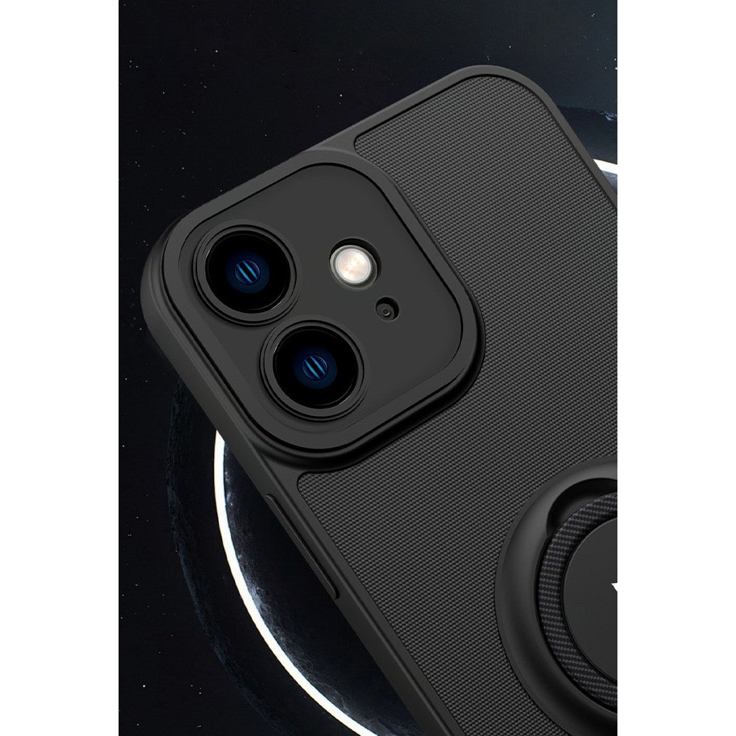Husa Eagle Eye cu Stand pentru Samsung A03 4G, Negru, Suport Auto Magnetic, Protectie Antisoc