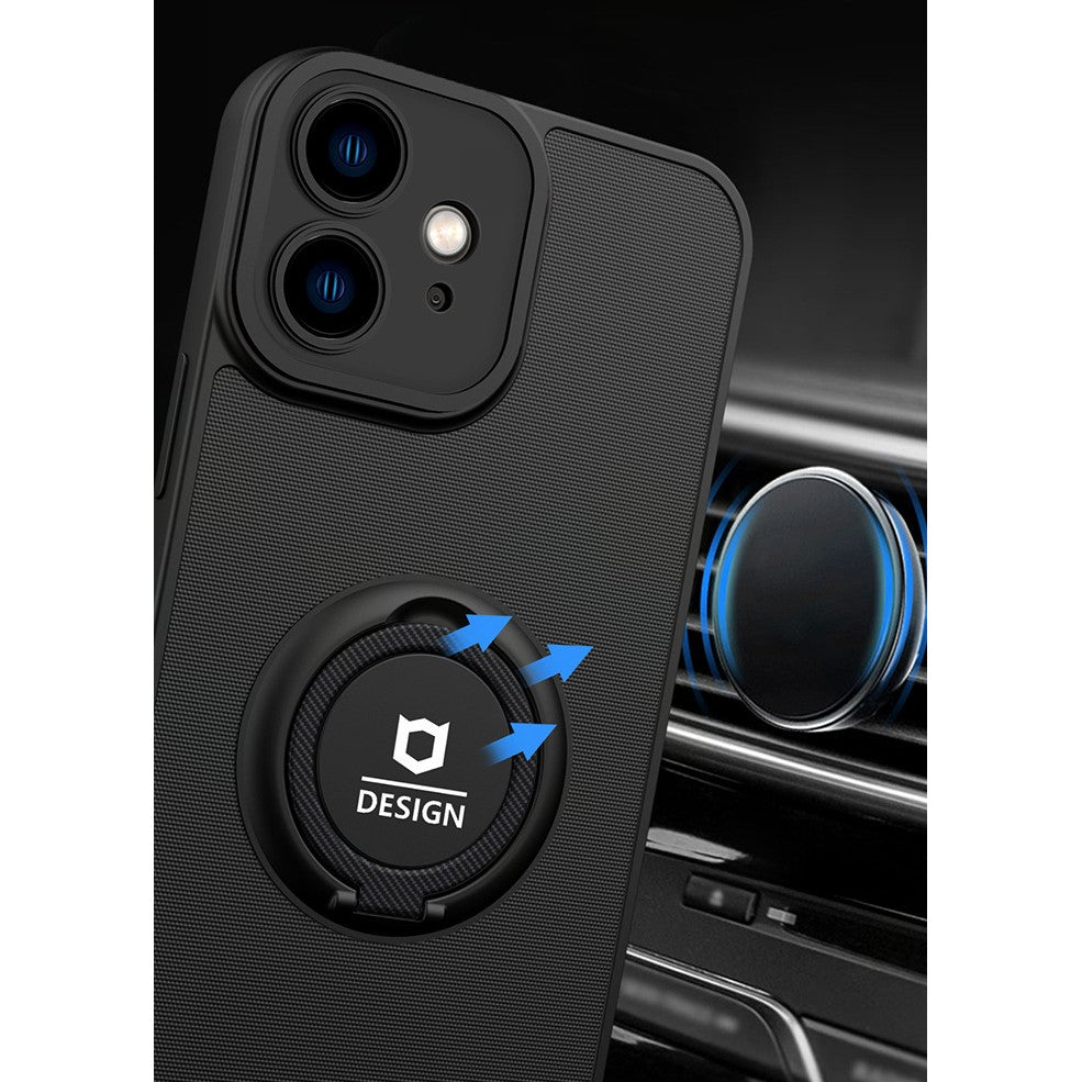 Husa Eagle Eye cu Stand pentru Samsung A13 4G, Negru, Suport Auto Magnetic, Protectie Antisoc