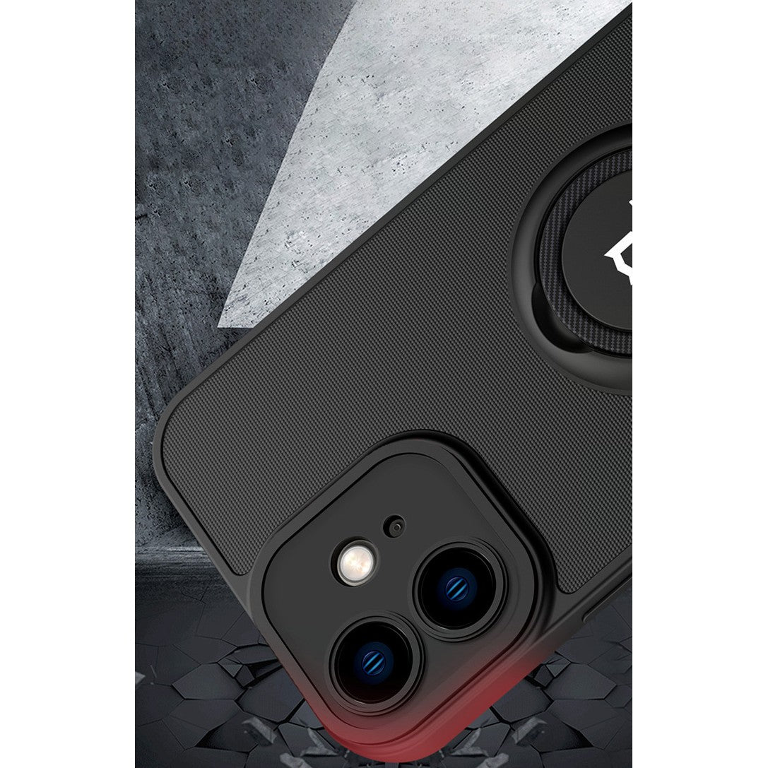 Husa Eagle Eye cu Stand pentru Samsung A13 4G, Negru, Suport Auto Magnetic, Protectie Antisoc